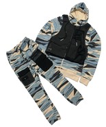 Civilized  Hoodie and Pant Set with Detachable Vest  Style# CV5168 - $98.00