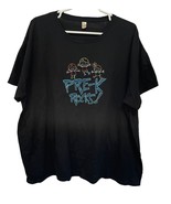 anvil Top TShirt Teach Pre K Rocks Sequins Rhinestones Black Size 3X - $15.44