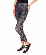 MSRP $98 Michael Kors Cheetah-Print Logo Leggings Malachite Gray Size XS - $72.61 CAD