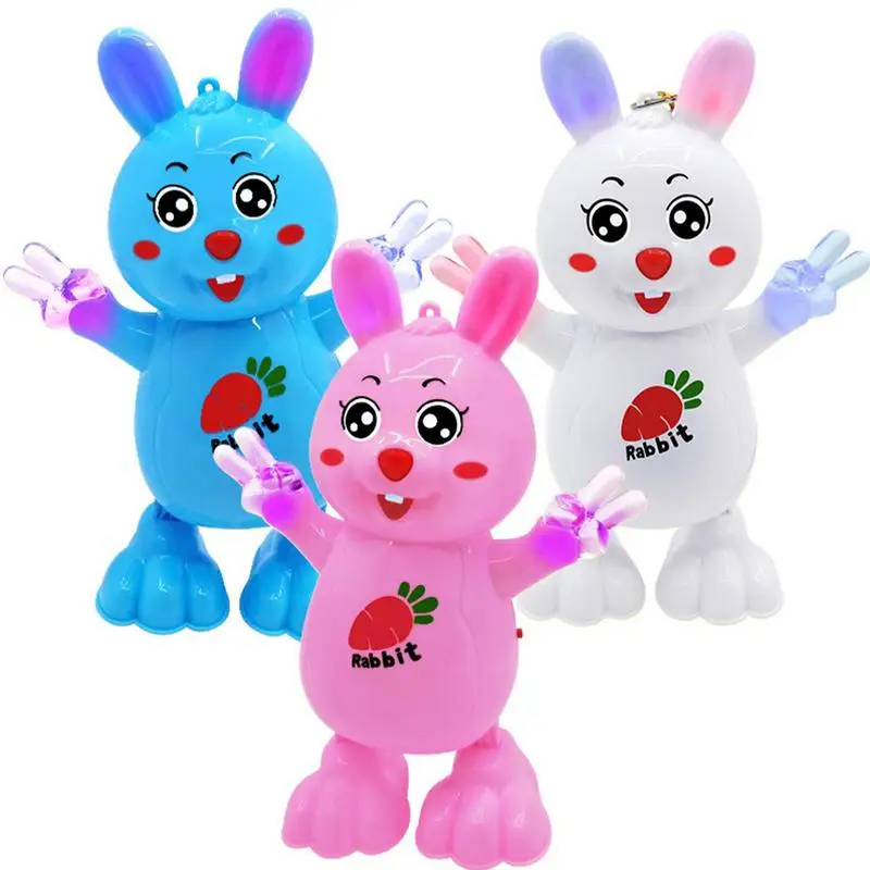 Electric Rabbit Toy New Dancing Bunny Toy With Music And Lights Fun Swing Rabbit - £13.11 GBP+