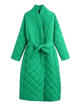 Winter Women Quilted Coats for Women Oversized Mid-length Padded Coat Loose Outw - £54.61 GBP