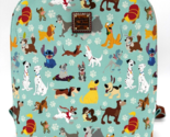 Disney Dooney &amp; and Bourke Dogs Backpack Purse Stitch Pluto Bolt Blue NW... - $311.84