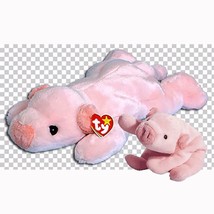 Squealer The Pig Retired Ty Beanie Baby and Buddy Set MWMT Collectible - £35.34 GBP