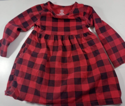 wonder nation red/black plaid Dress-Size-3T used very nice - £6.28 GBP