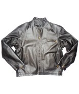 Airborne Leathers Mens Motorcycle Cafe/Moto Style Jacket Shorty Snap Col... - $168.73 CAD