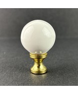 Allison White Round Handle With Brass Spool Base Drawer Pull - 229WHT - €3,17 EUR