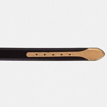 The Arda Black & Gold Leather Belt image 6