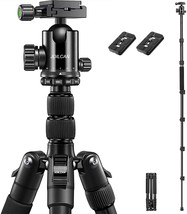 JOILCAN 81” Tripod, Aluminum Camera Tripod for DSLR, Compact Travel Tripod - $96.99