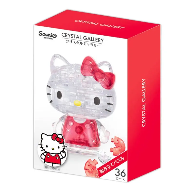 Sanrio 3D Three-dimensional Crystal Puzzle Hello Kitty My Melody Cinnamoroll - £58.91 GBP