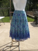 NWOT JONES WEAR PRETTY BLUE PLEAT SKIRT 10 - £15.97 GBP