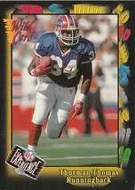 Thurman Thomas 1992 Wild Card # 126F - £1.14 GBP