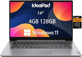 Lenovo Ideapad 1I Laptop (14&quot; Hd Anti-Glare, Intel Celeron N4020, 4Gb Ra... - $333.99