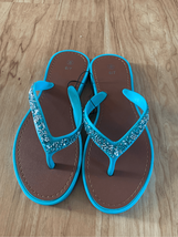Blue spackly slippers - $14.85