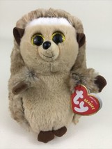 Ty Original Ida Hedgehog 6&quot; Plush Stuffed Bean Bag Toy Beanie Baby 2017 w Tags - £8.84 GBP