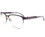 Bebe Eyeglasses Frames BB5177 500 Purple Marble Swarovski Crystals 52-17... - $60.56