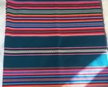 Tablecloth Runner Andean South American Bolivian Stripes Neon Decor Wove... - $70.13