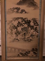 CHINESE INK &amp; COLOR SCROLL PAINTING - £395.68 GBP