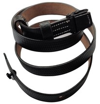 WWII GERMAN MP LEATHER CARRY SLING-BLACK LEATHER - £13.46 GBP