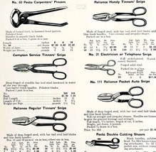 1922 N.T. Bushnell Shears Snips Tools Advertisement Catalogue Hardware D... - $24.99