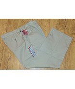NWT Dockers Premium Tan Khaki Pleated Coolmax Individual Fit Dress Pants... - €29,99 EUR