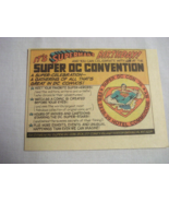 1976 Color Ad Superman&#39;s Birthday Super DC Convention, Coney Island-Broo... - $10.96 CAD