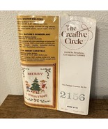 NEW The CREATIVE CIRCLE “Merry Christmas” #2156 Christmas EMBROIDERY KIT... - $16.28 CAD