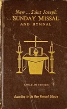 The New Saint Joseph Sunday Missal and Hymnal: Canadian Edition / 1965 H... - $5.69