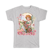 Angel Flowers : Gift T-Shirt Catholic Religious Esoteric Victorian - £14.15 GBP