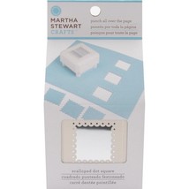 Martha Stewart Crafts Scalloped Dot Square Punch All Over the Page - £19.87 GBP