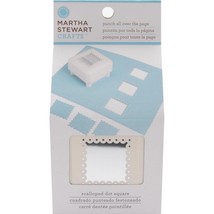 Martha Stewart Crafts Scalloped Dot Square Punch All Over the Page - £19.89 GBP