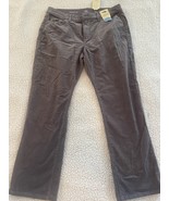 St Johns Bay Gray Pants 16 Petite Corduroy Chords Straight Fit Secretly ... - $25.26 CAD