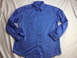 Safeway blue Uniform Men&#39;s Button down Long Sleeve Shirt XL Cotton  - £15.24 GBP