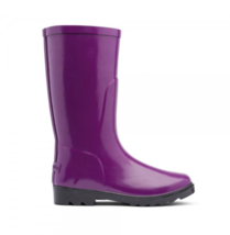 Columbia Children&#39;s Downpour Plum Black Purple Rubber Rain Boots Shoe Si... - $26.81