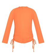 SHEKINI Girl&#39;s UPF50+ Zipper Rash Guard Swimsuit Orange Size 8-10 - $236.83 MXN