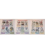 NFL McDonalds  Football Player Cards All Stars 1993 18 Cards 6 Per Sheet - $3.99