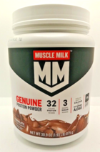 *READ* Muscle Milk Genuine Protein Powder, Chocolate 30.9 oz. (1.93 lbs) - £23.71 GBP