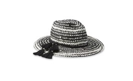 tribal print panama sun hat, one size - £7.47 GBP