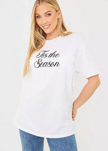 Le Style Tis The Saison T-Shirt en Blanc Taille UK 10/12 (fm23-3) - £24.70 GBP