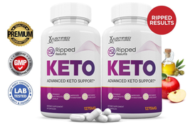 Ripped Result Keto ACV Pills 1275 MG Stronger than Gummies Keto Support ... - $48.45