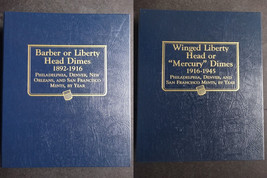 Whitman Barber Liberty Head Mercury Dime 1892-1945 Coin Album Book - £43.99 GBP