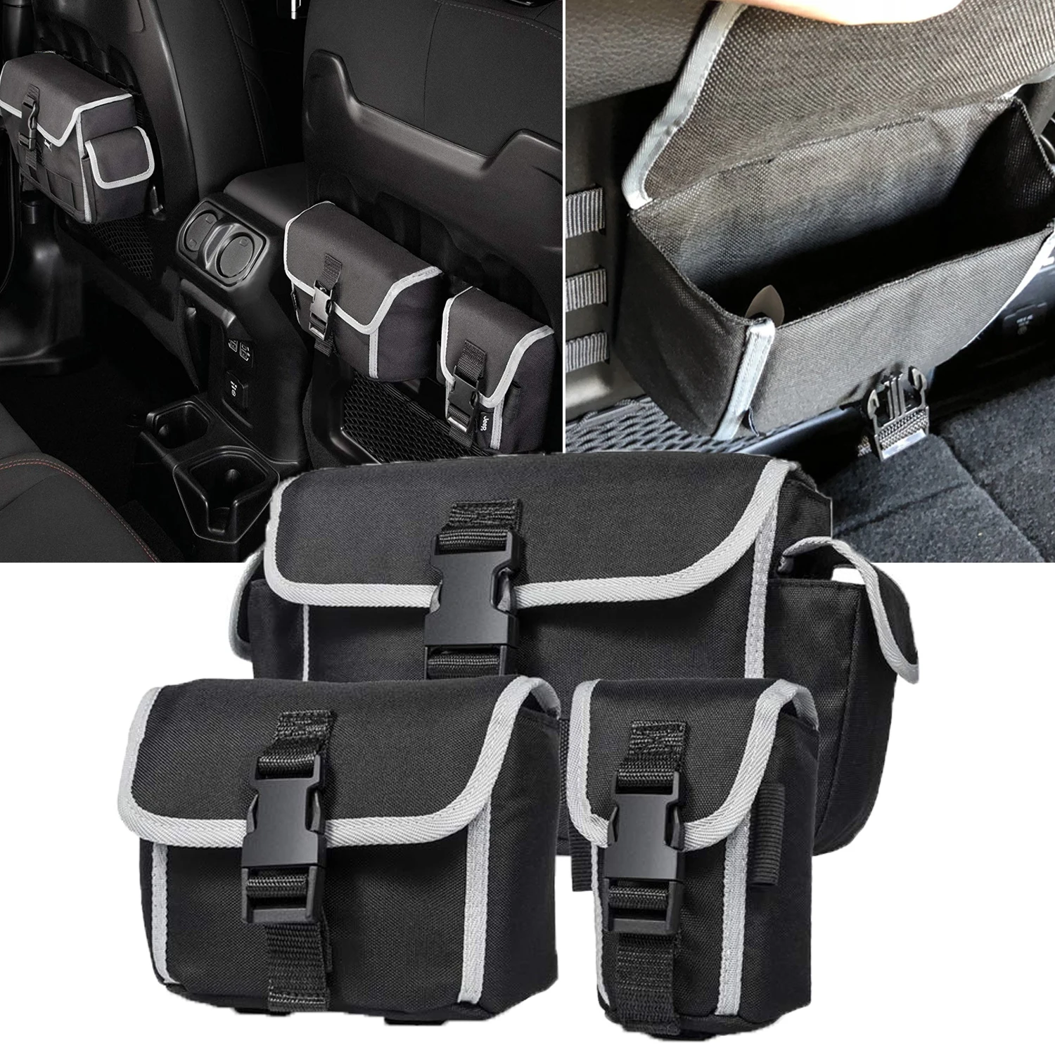 Car Storage Bag for Jeep Wrangler JL Gladiator JT Rubicon 2018-2023 Seatback - £31.82 GBP