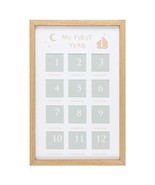 Newborn Baby Gift - My First Year Wooden Photo Frame - New Parents - £13.61 GBP