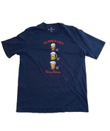 Tommy Bahama Navy Blue Brew List Short Sleeve Graphic Tee Tshirt Mens Large - £19.15 GBP