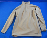 XGO KHAKI TAN QUARTER ZIP UP PULL OVER BASE LAYER LEVEL 2 SHIRT SMALL - $21.38