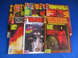 Vintage Vampirella 1981 1982 1983  Warren Magazine Lot of 10 Nice - £117.67 GBP