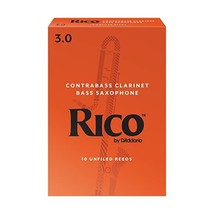 Rico 3.0 Strength Reeds for Contrabass Clarinet (Pack of 10)  - $160.00