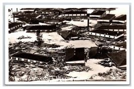 RPPC 1948 Columbia River Flood Distruction Vanport Oregon OR UNP Postcard V8 - £3.15 GBP