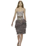 BCBG MAXAZRIA Runway DRESS Size: 6 New SHIP FREE Satin Corset Organza Pe... - $504.00