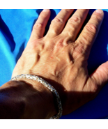 925 Sterling Silver Byzantine Bracelet Woven Braided Vintage Style Chain... - $660.48 CAD