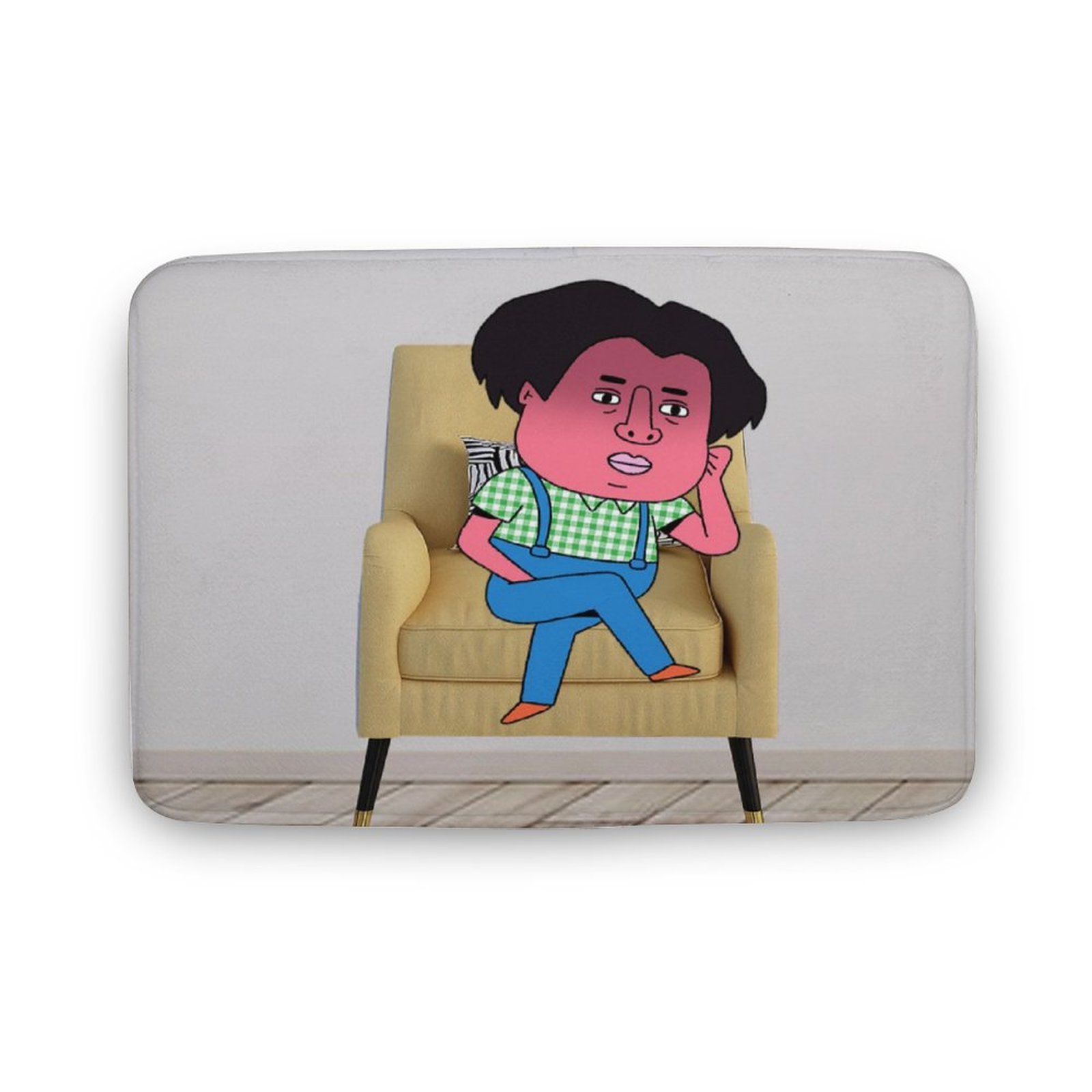 Mondxflaur Funny Floor Non Slip Bathroom Mat for Shower Quick Dry Absorb... - $18.99+